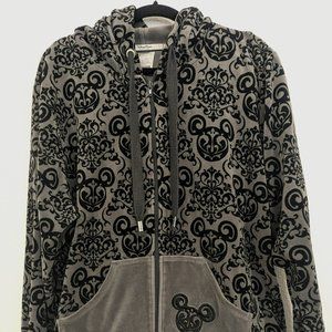 Authentic Disney Parks 3XL Gothic Haunted Mansion Velour Hoodie